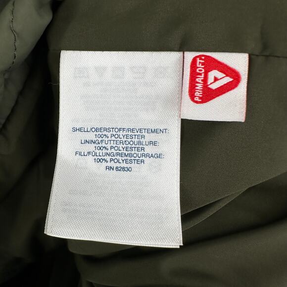 Lands End Quilted Primaloft Jacket in olive green Size XL 18 - Picture 5 of 7